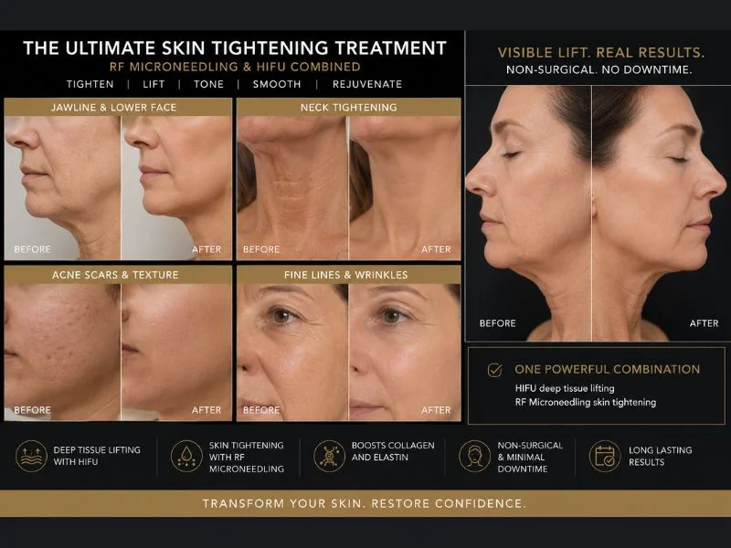 Results of combined treatment for the ultimate skin tightening treatment Crawley