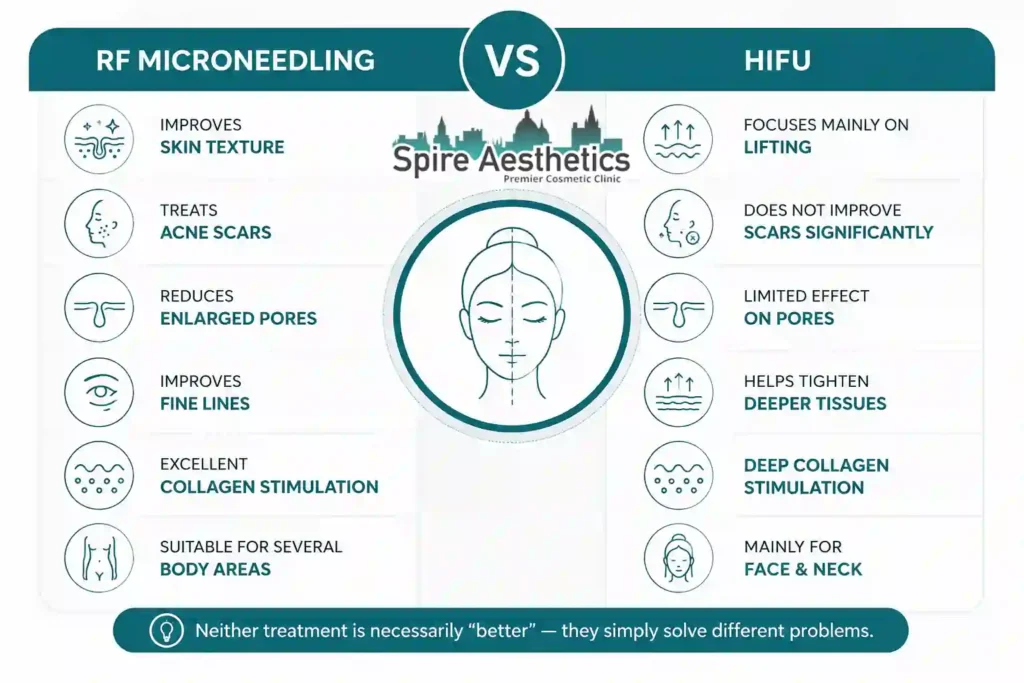RF Microneedling vs HIFU: Which Treatment Gives Better Results Crawley?